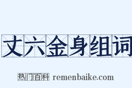 丈六金身组词是什么意思的图片